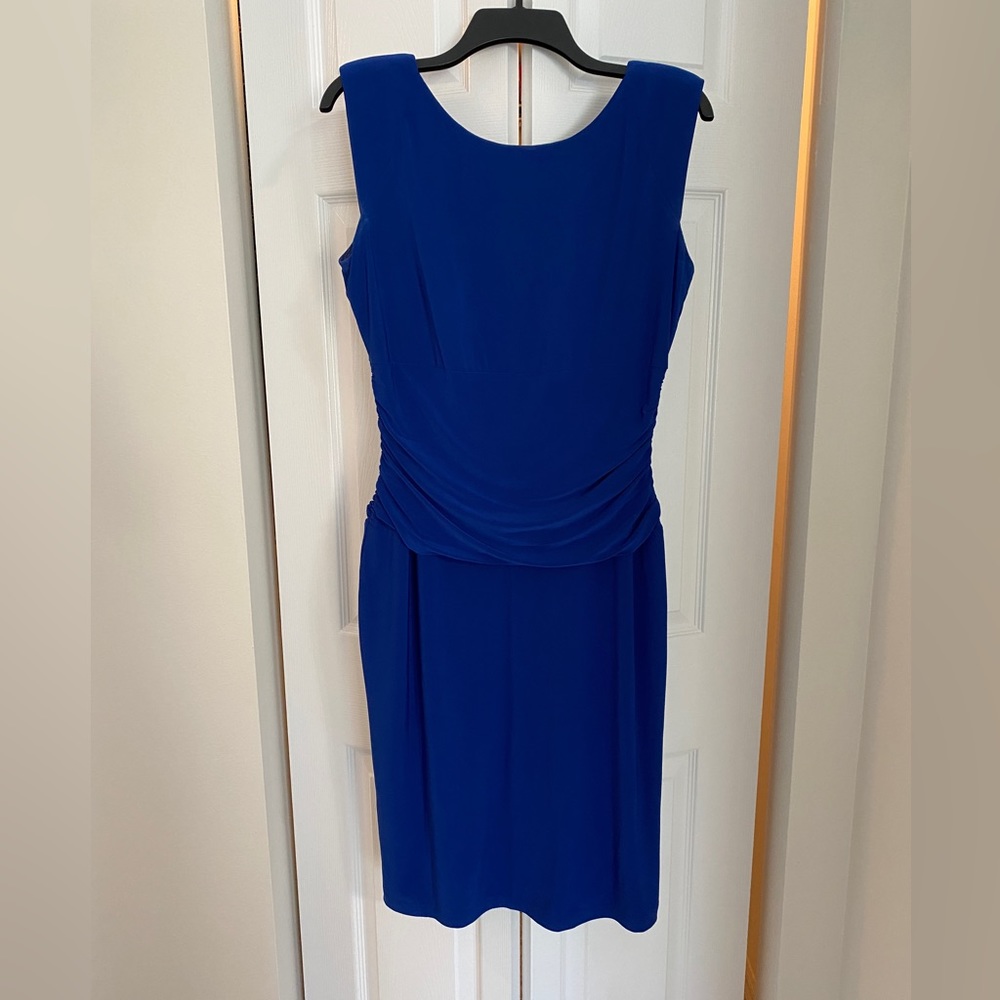 Nine West sleeveless dress. Bright cobalt blue, size 10.
